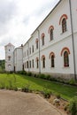 Rural Landscape with old monastery in Romania Royalty Free Stock Photo