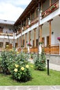 Rural Landscape with old monastery in Romania Royalty Free Stock Photo