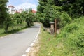 Rural Landscape with old monastery in Romania Royalty Free Stock Photo