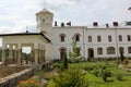 Rural Landscape with old monastery in Romania Royalty Free Stock Photo