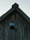 Old wooden barn with window Royalty Free Stock Photo