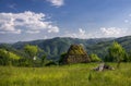 Rural landscape in a remote area of Transylvania mountains
