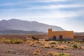 Rural Landscape Scene with a Home and Donkey in Midelt Morocco Royalty Free Stock Photo