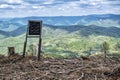 Rural landscape and Stolica mountains, Slovakia, forest calamity