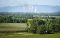 Rural Landscape with Sugarcane Field, Environment and Sky Royalty Free Stock Photo