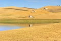 RURAL LANDSCAPE SUMMER. Lake Basentello,Poggiorsini (ITALY). Royalty Free Stock Photo