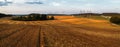 Rural landscape at sunset