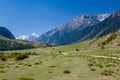 Rural landscape in Tien Shan mountains