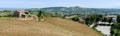 Rural landscape to the coast at San Benedetto del Tronto