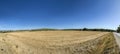 Rural landscape with toll highway and bridge in the Provence, Fr Royalty Free Stock Photo