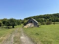 Old wooden barn in, Kildwick, Keighley, UK