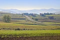 Rural landscape village Pieniny Mountains countryside Royalty Free Stock Photo