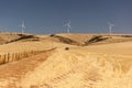 Rural landscape with wind generators. South Australia Royalty Free Stock Photo