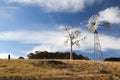 A rural landscape with windmill. Australia. Royalty Free Stock Photo