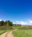 Rural Latgalian countryside. Royalty Free Stock Photo