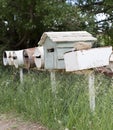 Rural Letterboxes Royalty Free Stock Photo