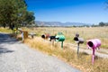 Rural Letterboxes in Country Australia Royalty Free Stock Photo