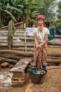 Rural life of Padaung (Karen) hill tribe, Myanmar