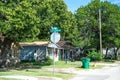 Rural life in the USA. Old abandoned houses in the village Royalty Free Stock Photo