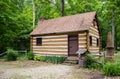 Rural Log Cabin In The Appalachian Mountains