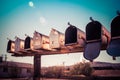 Rural mail boxes Royalty Free Stock Photo