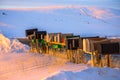 Rural Mailboxes In Cool Winter Landscape Royalty Free Stock Photo