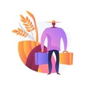 Rural migration abstract concept vector illustration