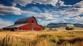 rural montana farm Royalty Free Stock Photo