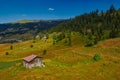 Rural mountain landscapes of Georgian Adjara region