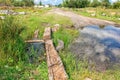 Rural old broken dirt road Royalty Free Stock Photo