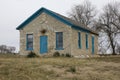 Rural One Room Stone Schoolhouse Royalty Free Stock Photo