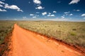 Rural orange dirt road Royalty Free Stock Photo