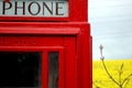 Rural phone box Royalty Free Stock Photo