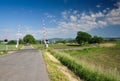 Rural Railway Crossing Royalty Free Stock Photo