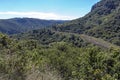 Rural Railway Track Running Through Hills and Valleys