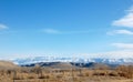 Rural Ranch Property With Mountain Vistas Royalty Free Stock Photo