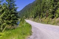 Rural road along river Royalty Free Stock Photo