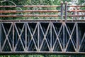 Rural road bridge structure in the amazon