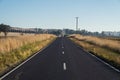 Rural road in Dookie in the Goulburn Valley, Australia Royalty Free Stock Photo