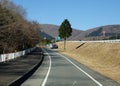 Rural road in Kawaguchi, Japan