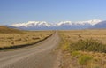 Rural Road Leading to the Mountains Royalty Free Stock Photo