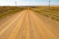 Rural road in North Dakota Royalty Free Stock Photo