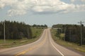 Rural road in PEI Royalty Free Stock Photo