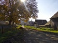 Rural road in Romania Royalty Free Stock Photo