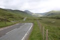 Rural road in the Scottish Highlands, Great Britain Royalty Free Stock Photo