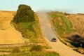 Rural road with truck Royalty Free Stock Photo