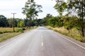 Rural Roads Landscape,tree along the way Royalty Free Stock Photo