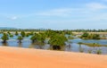 Rural roads after rain season Royalty Free Stock Photo