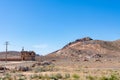 Rural Rocky Landscape with Partially Built House and Hills in Morocco Royalty Free Stock Photo