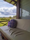 Rural rustic style ranch porch